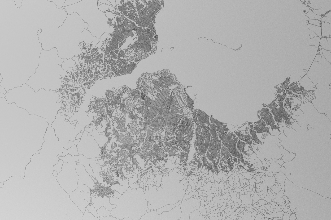 Trame cartographique d’un territoire urbain